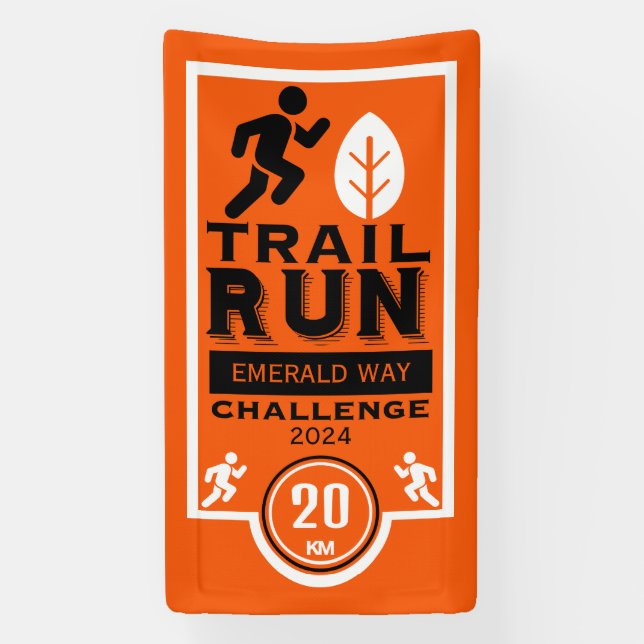 Trail Runner Race Competition Banner (Vertical)
