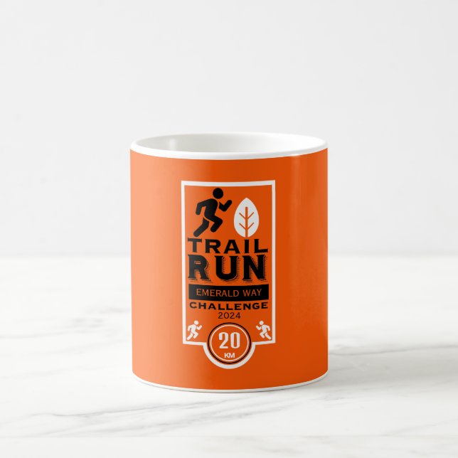 Trail Runner Race Competition Coffee Mug (Center)