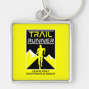 Trail Runner Sport In Nature Keychain