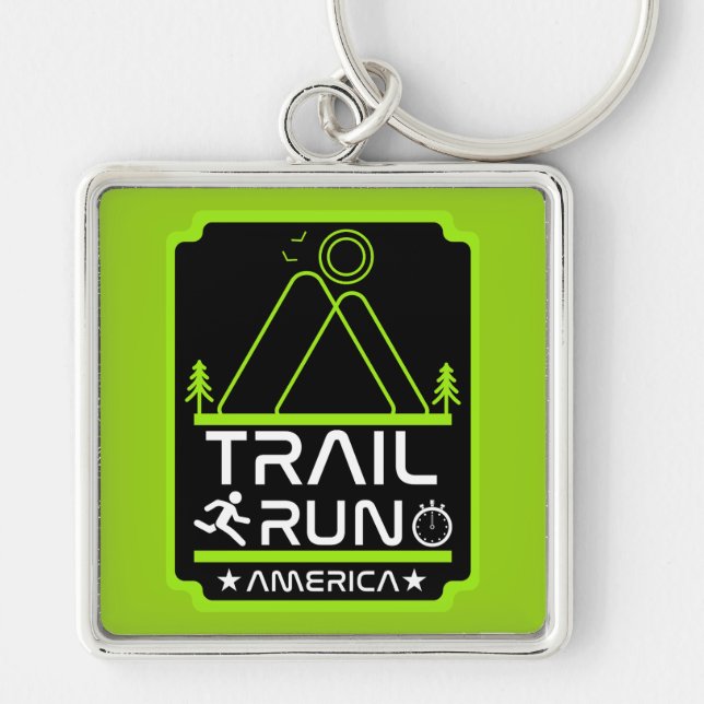 Trail Running America Keychain (Front)