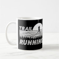Trail Running at sunset with mountains and wow