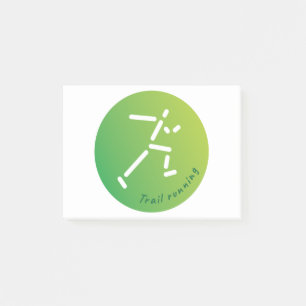 Trail Running, Cross-Country running Post-it Notes