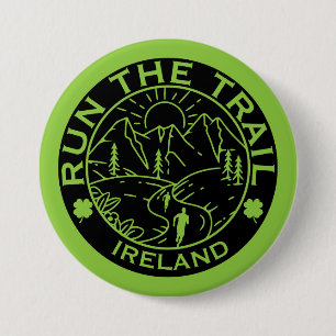 Trail Running Ireland 3 Inch Round Button