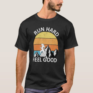 Trail running jogging cross running saying 5 T-Shirt