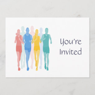 Trail Running Racing Runner  Event Invitation