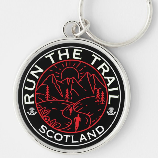 Trail Running Scotland Keychain (Front)