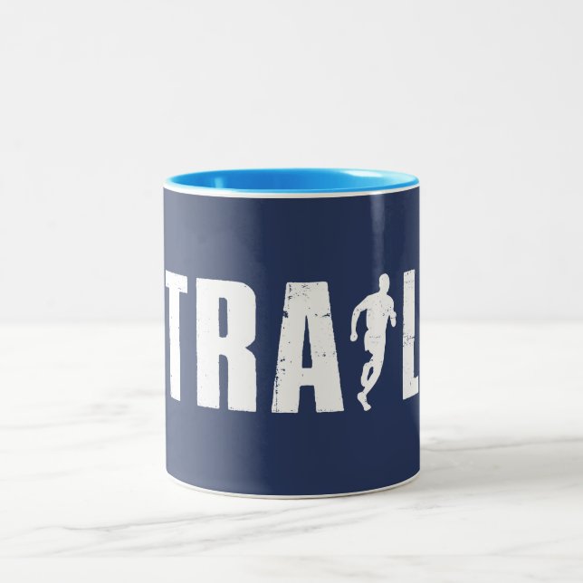 Trail Running Two-Tone Coffee Mug (Center)