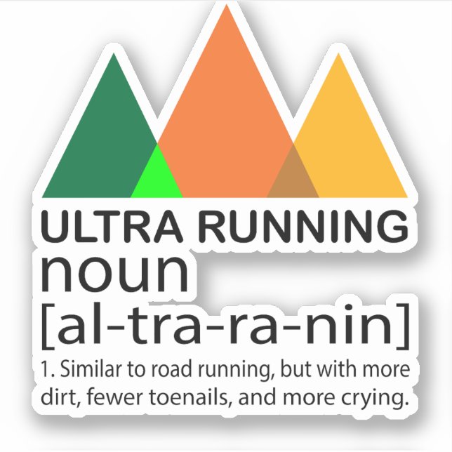 Trail running ultra running mountain running (Front)