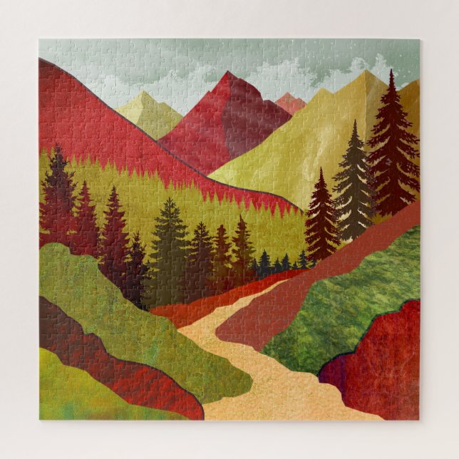 Trail To The Sky Jigsaw Puzzle (Vertical)