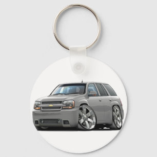 Trailblazer Silver Truck Keychain