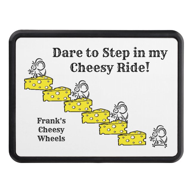 Trailer Hitch Cover 2" Mouse Cheese  (Front)