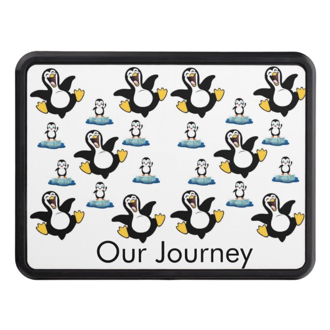 Trailer Hitch Cover 2" Penguins (Front)