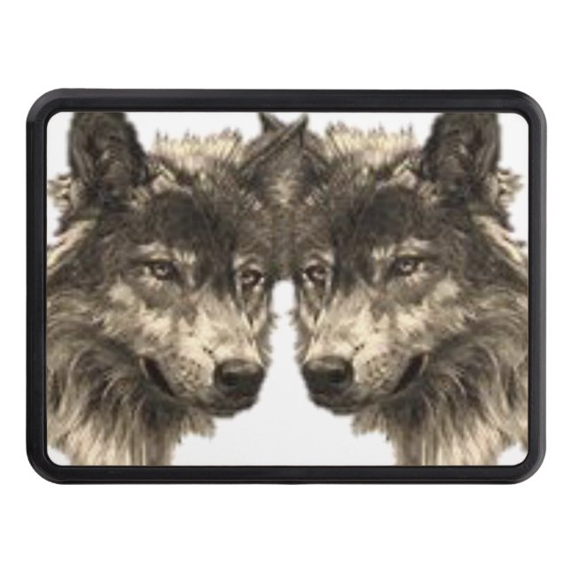 Trailer Hitch Cover 2" Wolf (Front)