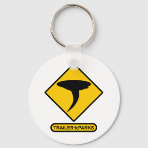 Trailer Park Repair Ahead Keychain