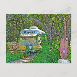 Trailer Scene at Sol'Stice, Dripping Springs, TX Postcard