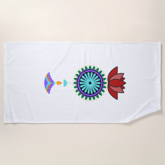 Trailer spiritual with lotus blossom beach towel