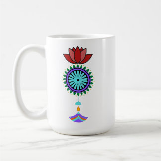 Trailer spiritual with lotus blossom coffee mug