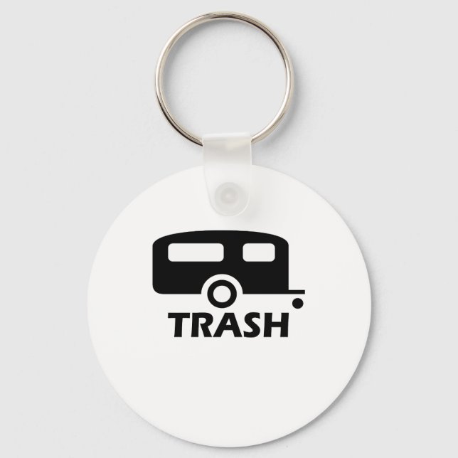 "Trailer Trash" Keychain (Front)