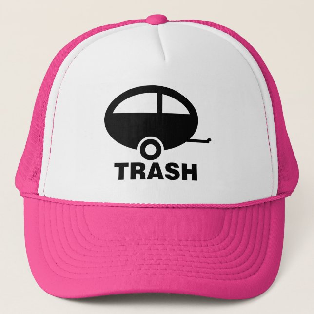 Trailer Trash ~ RV Travel Camping Trucker Hat (Front)
