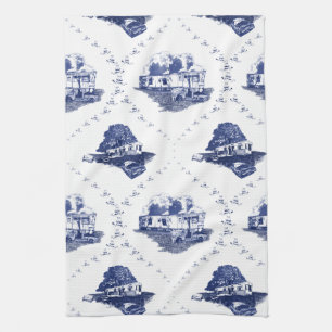 Trailer Trash Toile [kitchen towel] Kitchen Towel