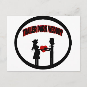 Trailer Wedding Postcard