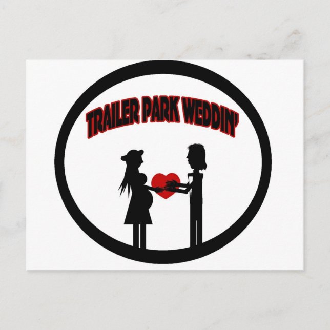 Trailer Wedding Postcard (Front)