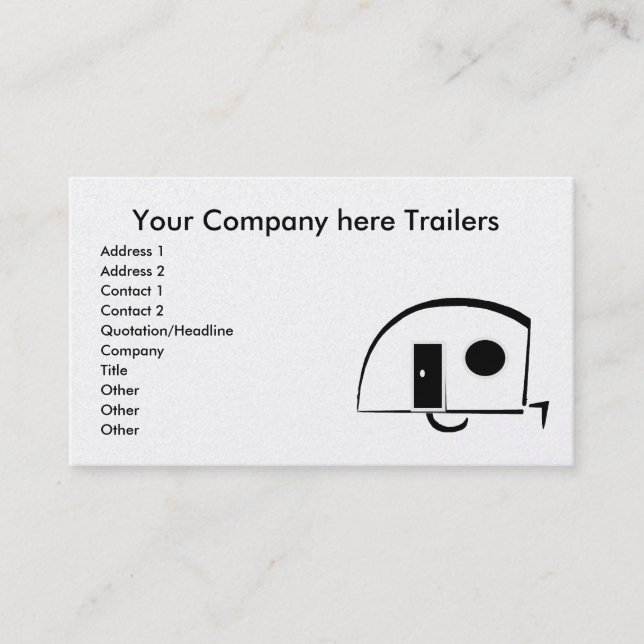Trailers business cards (Front)