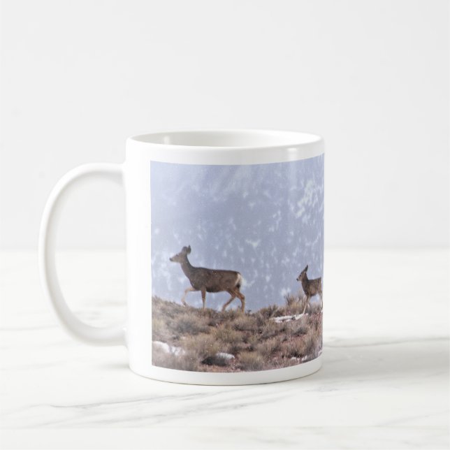 Trailing Deer Coffee Mug (Left)