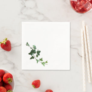 Trailing Ivy Vine - Green leaves Napkin