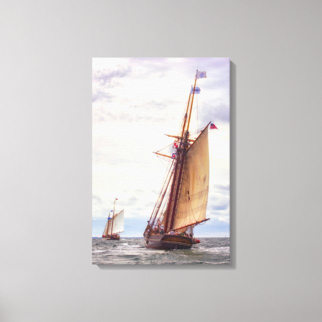 Trailing The Whaler Canvas Print (Front)