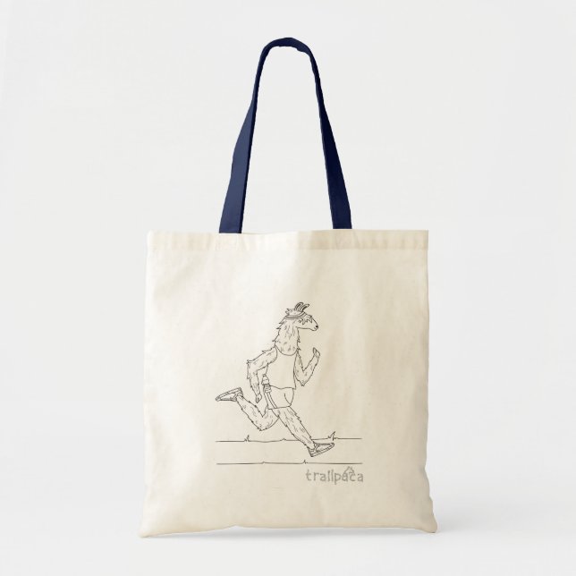 Trailpaca Feelin' It Blue Handle Tote Bag (Front)