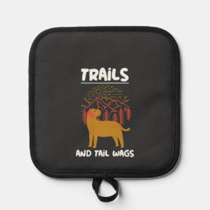 Trails and tail Wags Labrador Retriever Pot Holder