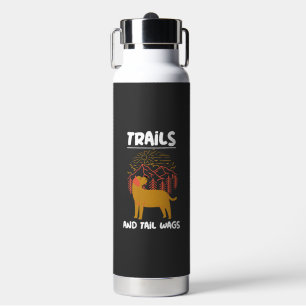 Trails and tail Wags Labrador Retriever Water Bottle