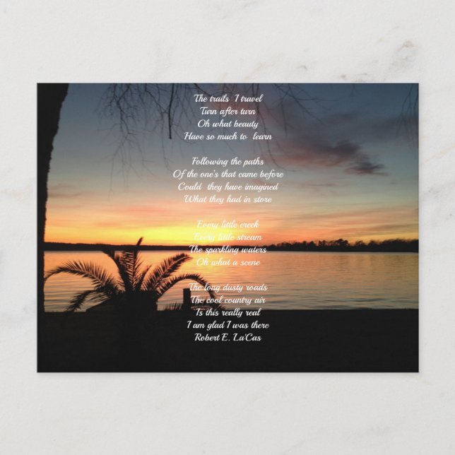 Trails I Travel Poem Card (Front)
