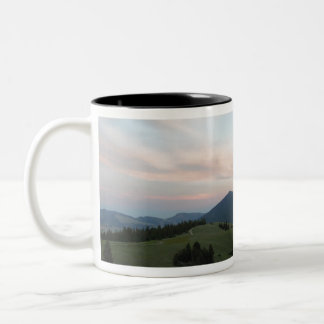 Trails through the Mountains Two-Tone Coffee Mug