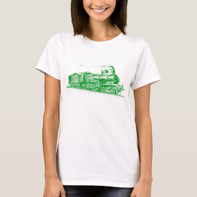 Train 03 - Grass Green T-Shirt (Front)