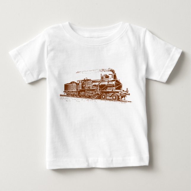 Train 03 - Walnut Brown Baby T-Shirt (Front)