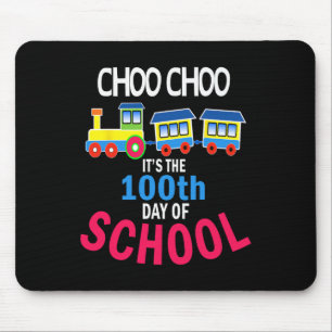 Train 100 Days Of Kindergarten School Student Teac Mouse Pad