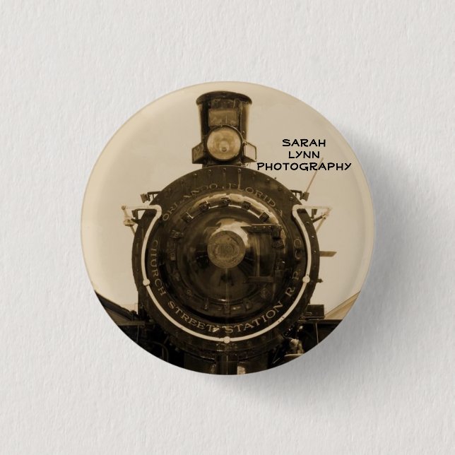 Train 1 Inch Round Button (Front)