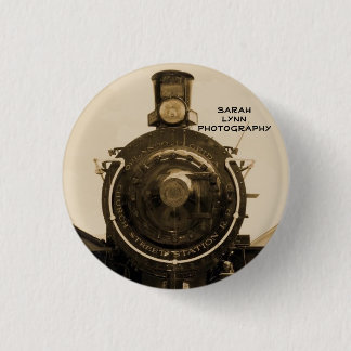 Train 1 Inch Round Button