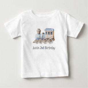 Train 2nd Birthday Chugga Two Two Boy T-Shirt