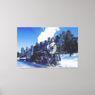 Train 3 Wrapped Canvas