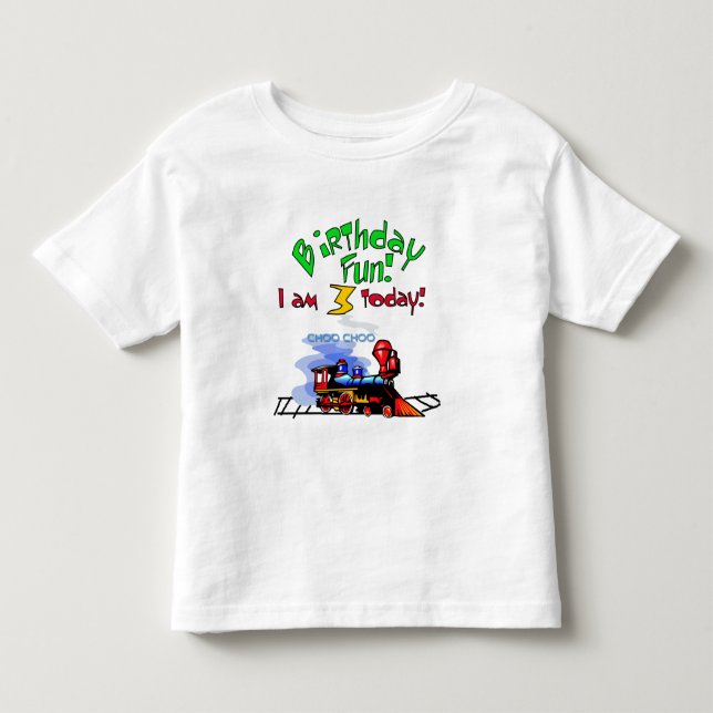 Train 3rd Birthday Tshirts and Gifts (Front)