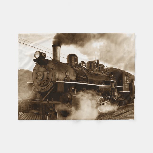 Train 4 fleece blanket (Front (Horizontal))