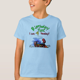 Train 4th Birthday Tshirts and Gifts