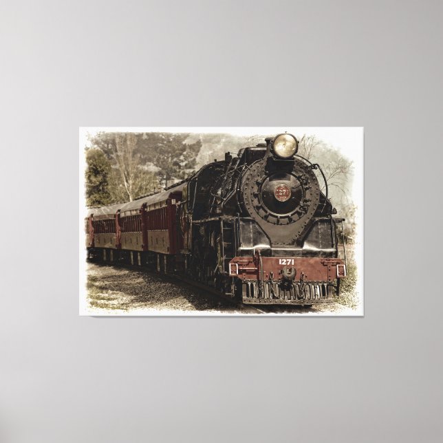 Train 6 Wrapped Canvas (Front)
