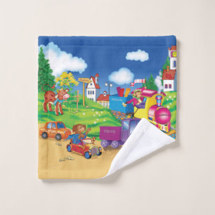 train and car wash cloth