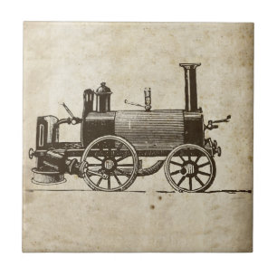 Train Antique Toy Steam Train Engine Tile
