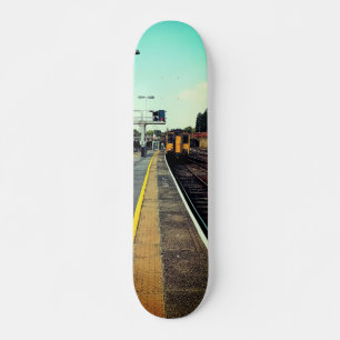 Train at the station skateboard