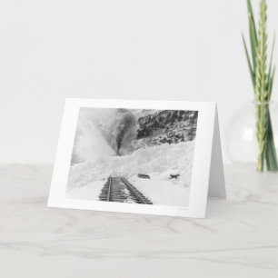 Train Avalanche Alaska 1916 Card